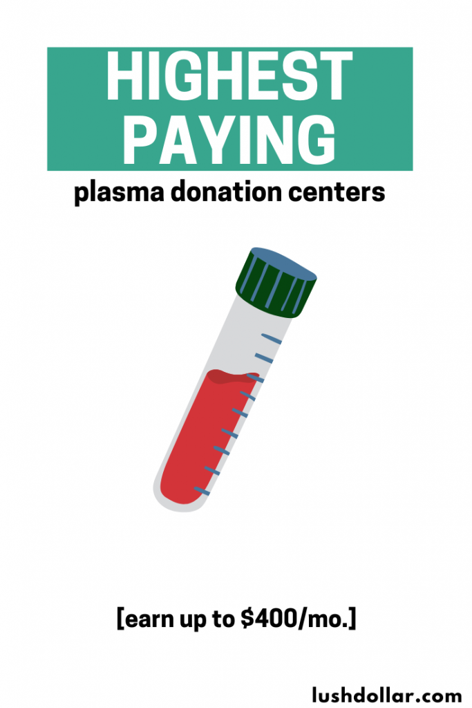 The Highest Paying Plasma Donation Centers List